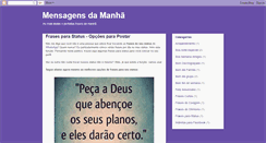 Desktop Screenshot of mensagensdamanha.com